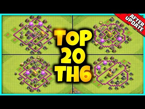 New Exclusive TH6 BASE WAR/TROPHY Base Link 2022 (Top20) Clash of Clans - Town Hall 6 Trophy Base