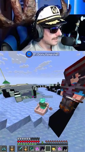 My pearl Pullers trapped me #donutsmp #cpvp #trap #minecraft #boom