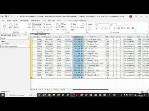 Access 2021 In Practice - Ch 1 Guided Project 1-2 | Simnet 2024 & 365 Chapter 1