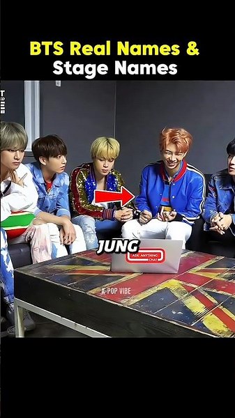 BTS real name and stage name #bts #btsarmy #shorts #youtubeshorts