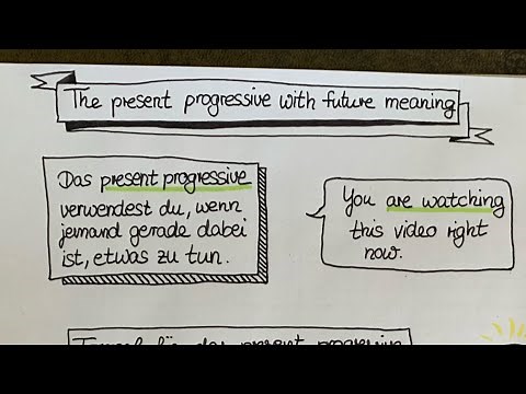 The Present Progressive with Future Meaning