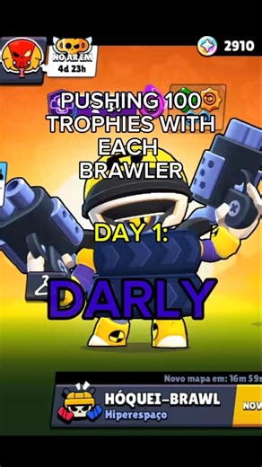 PUSHING 100 TROPHIES WITH EACH BRAWLER #brawlstars #foryou #fyp #viral #brawlstars