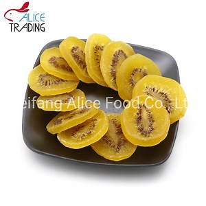 [Hot Item] Export Standard China Made Yellow Color Green Color Dried Kiwi Slice Dehydrated Kiwi