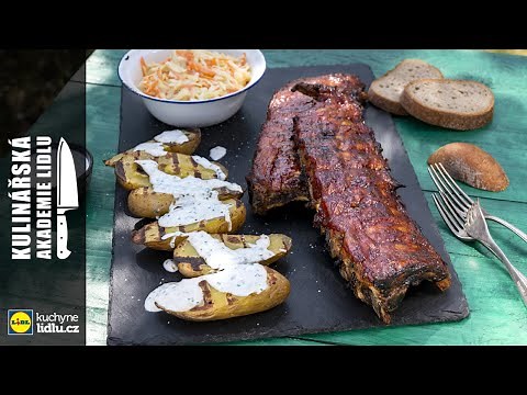 Grilovaná vepřová žebírka - Roman Paulus - Kulinářská Akademie Lidlu