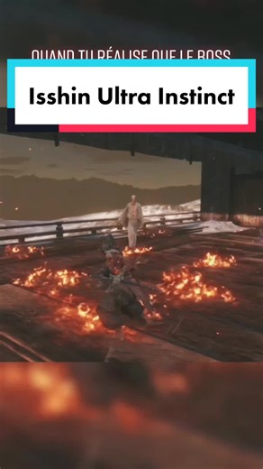 Il a esquivé en me regardant droit dans les yeux 😭 #sekiro #isshin #bossfight #animefight #gamingontiktok #fromsoftware #pourtoi #pourtoii