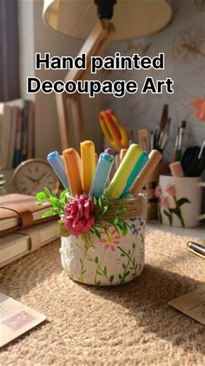Budget-Friendly Decoupage: Homemade Mod Podge & Custom Napkins!#diy#handmade#shorts #viral #trending