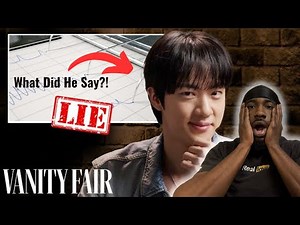 BTS Jin Can't Hide the Truth?! Lie Detector Test Reaction | Vanity Fair