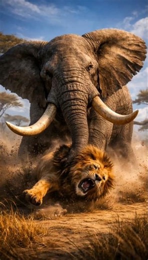 5 Animals Strong Enough to Beat a Lion 🦁 | The Fun Factory #wildlife #top5 #animals #edit #nature