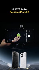 Witness how POCO F6 Pro Burst Shot Mode 2.0 captures every brilliant moment. 🔈 | POCO