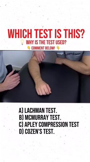 Clinical Nurse on Instagram: "Which test is this? Comment your answer ✨ Cozen Test✅✅ Cozen’s Test (for Lateral Epicondylitis / Tennis Elbow) Purpose: To assess lateral epicondylitis—degeneration/inflammation of the common extensor tendon at the lateral epicondyle of the humerus. --- How to Perform 1. Patient sits with: Elbow extended Forearm pronated Wrist slightly extended 2. Examiner: Stabilizes the patient’s elbow Asks the patient to extend the wrist against resistance --- Positive Test Pain 