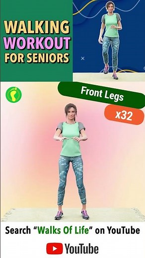 Daily exercise at home walking workout for seniors ‪@walksoflife5308‬ #walkingforweightloss #seniors