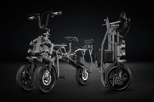 無骨なデザインでオフロードも攻めるぜ。折りたたみ式の電動トライク｢Afreda S6｣