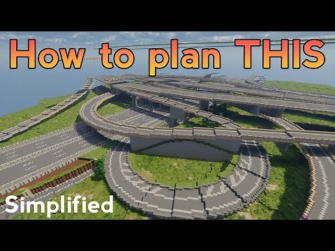 How to simply plan a Highway Interchange in Minecraft