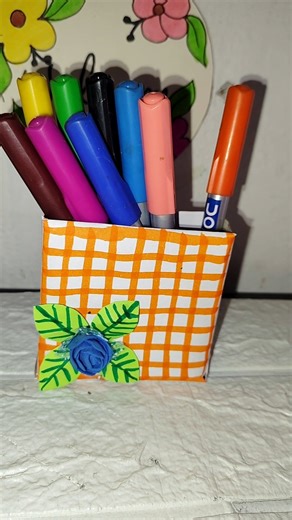 Diy Pen holder 😱 #crafteraditi #penholder