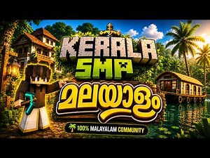 🔴 LIVE: Kerala Minecraft Server SMP! (Bedrock + Java) | മലയാളം Survival Stream 🌴🔥
