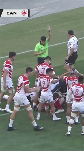 🕰️5分 1番PR 岡部崇人選手がラインアウトモールからトライ🏉 #ラグビー日本代表 #JPNvCAN