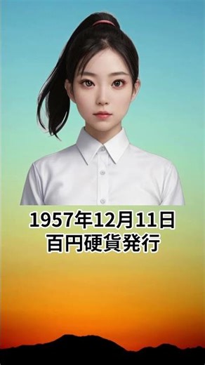 1957 100-yen coin issued [That day, that time, that event] #100-yen coin #1957 #shorts