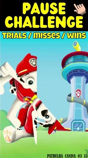 PAUSE Challenge with Marshall! 🐶⏸️ Paw Patrol Funny Short | Kids Songs #shorts