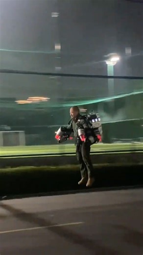 Real-life Iron Man takes a jetpack flight in China's Zhejiang