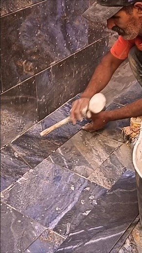 How to Install Porcelain Tiles on Bottom Pool Corner | Professional Method