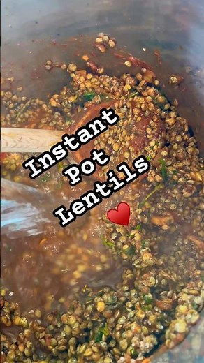 Hearty Lentil Stew❣️ #instantpot #homemadefood #instantcooking #foodshorts #fyp