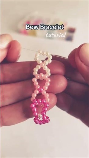 How to Make a Bow Bracelet 😍 | Easy DIY Beaded Bracelet Tutorial #shorts #bracelet