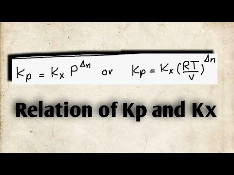 Relation of Kp and Kx