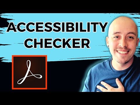 How to use the accessibility checker in Adobe Acrobat Pro DC