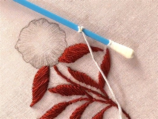 1.2K views · 20 reactions | Most beautiful flower hand embroidery design #embroidery #videoviralシ #trend #fypシ゚viralシfypシ゚viralシalシ #love | Hand Embroidery Teaching | Facebook