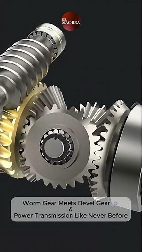 Worm Gear Meets Bevel Gear l Power Transmission Like Never Before #wormgear #bevelgear #gearbox