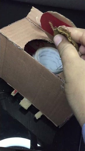 This Tiny Washing Machine Actually Works 😲 Cardboard DIY #shorts