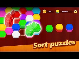 Hexa Stack: Color Sort Puzzle Game Android Gameplay