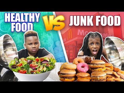 HEALTHY FOOD VS JUNK FOOD CHALLENGE