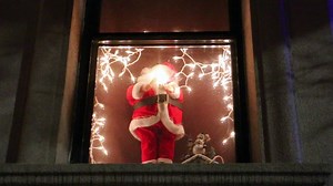 Santa Claus in the window - Free Stock Video Footage | Coverr