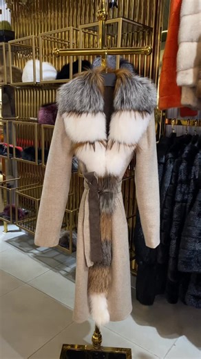 Anita fur official on Instagram: "Italian rafaello coat with real fox fur royal quality available now at Anita fur.. Made in Italy 🇮🇹.. We deliver for orders 71113326.. Address Hazmieh Elias Hobeika street facing dar elraed.."