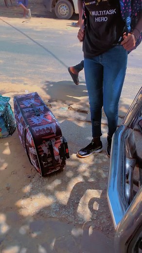 Young Girl Embraces Urban Adventure as Multitask Hero