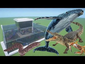 How To Make a Crab, Crocodile, Eel, and Whale Farm in Minecraft PE