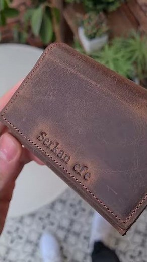 Visso 660 Hakiki Deri İsme Özel Akordeon Kartlık Cüzdan Kadın Erkek Kullanım (patentli)