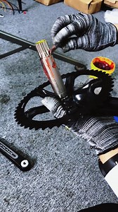Track bike crankset and link installation tutorial:Achieve your quest for perfect speed🚴#icancycling #trackbike #carbonbike #carbonframe #bikeassembly | Icancycling