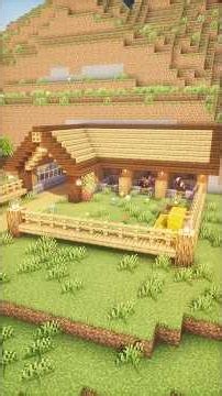 How to Build a Hillside Stable in Minecraft 🐴