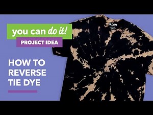 How to Reverse Tie Dye