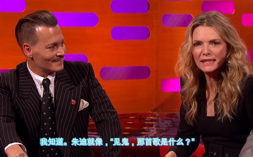 【中英】米歇尔菲佛回应出现在火星哥|Bruno Mars uptown funk歌词中 诺顿秀 约翰尼德普 朱迪丹奇 肯尼思布拉纳 乔什加德