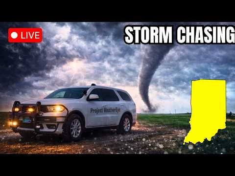 ‼️LIVE: Storm Chase Today! Giant Hail & Tornadoes Possible