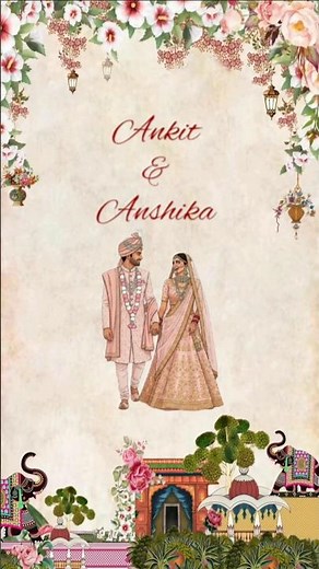 💍Married Motion Design | Wedding Animation in Canva 💖#canvadesign #weddinginvitation #animation