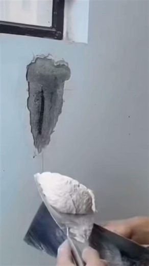 🔥 Deep Wall Crack Repair | Perfect Drywall Patch with Joint Compound #shots