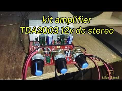 kit amplifier TDA2003 stereo 12v dc