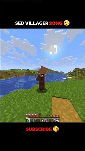 Villager Singing Sad Song 😢 | Funny Minecraft Moment | #shorts
