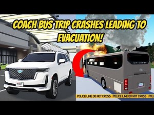 Greenville, Wisc Roblox l Coach Bus City Trip to Central Kansas *CRASHES* Evacuation Roleplay