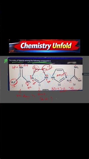 Basicity of cyclic nitrogen derivatives#education #jee #jeemains #organicchemistry #jeebatch