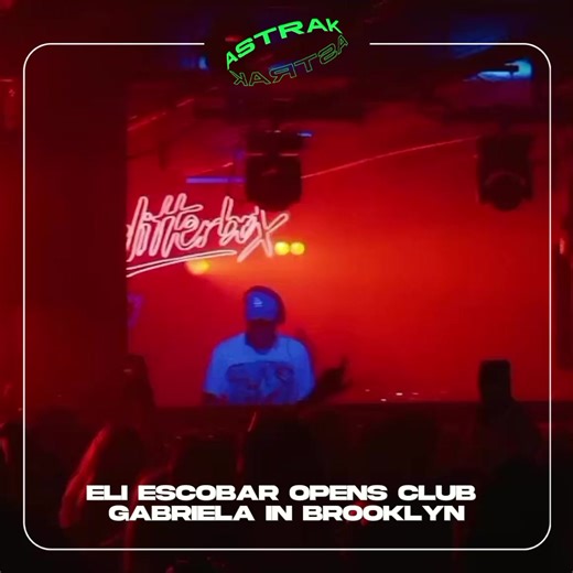 Eli Escobar opens Gabriela club in Brooklyn, an intimate space with vintage sound equipment and a focus on DJs. 🎥 @eliescobarnyc 💥Follow @astrakrecords for dance music/ festival news, content more #astrak #astrakrecords #techno #technoculture #TechnoVibes #UndergroundBeats #HouseMusicObsessed #AstrakRecords #TechnoConcertExperience #UndergroundMusicScene #HouseMusicMania #AstrakRecordsPresents | Astrak Records